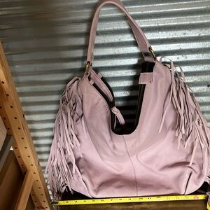 Beautiful Italian leather fringe bag. Never worn.